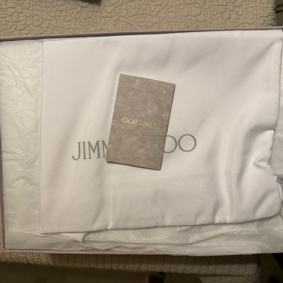 RELISTED - New in box! JIMMY CHOO Diosa 90 twisted leather mules. Orig $850 - Picture 7 of 8